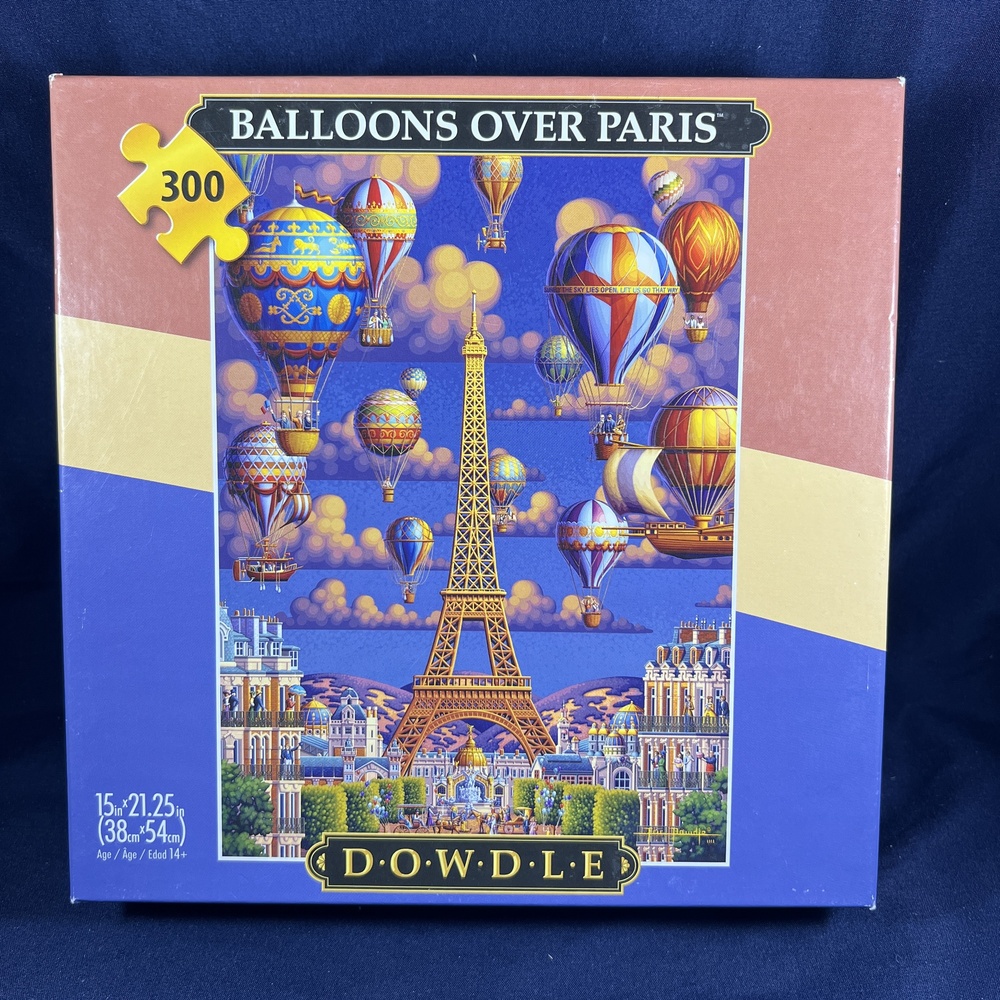 Dowdle Folk Art 300 Piece Jigsaw Puzzle Balloons Over Paris Eric Dowdle Scenic